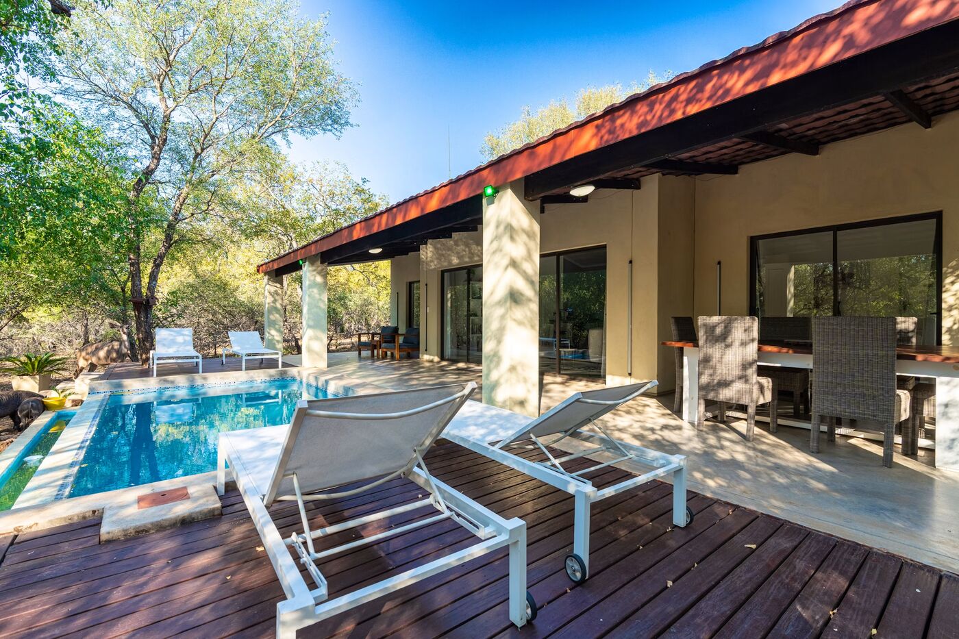 Swimming pool and patio deck